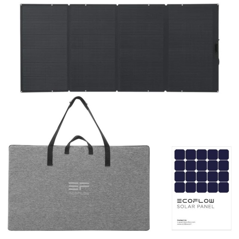 ECOFLOW 400 W Portable Solar Panel for Power Station, Foldable Solar Charger with Adjustable Kickstand, for Outdoor Camping RV