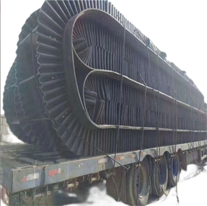 Customized B1000mm wide side wall corrugated endless rubber conveyor belt for thermal power plant