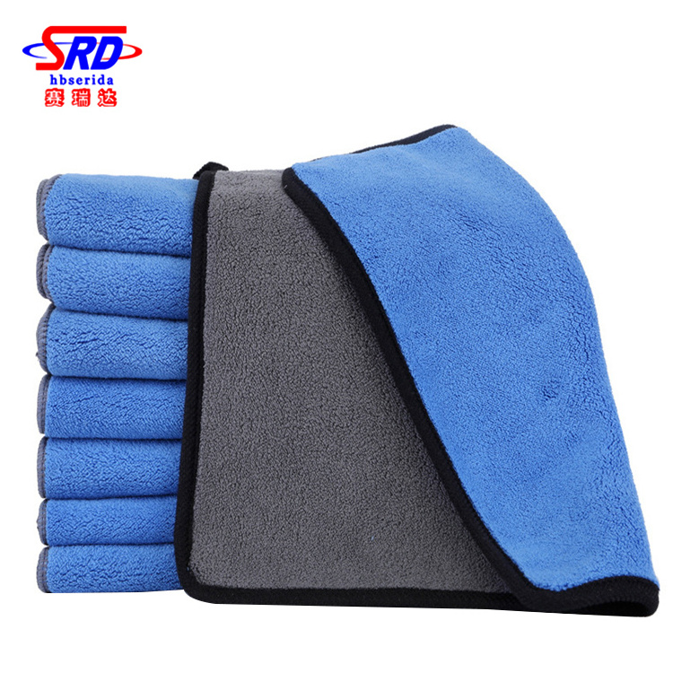 Factory Supply 800 GSM 30x30 Cm Cleaning Clay Bar Microfiber Glass Cleaning Cloth Microfiber Car Towel