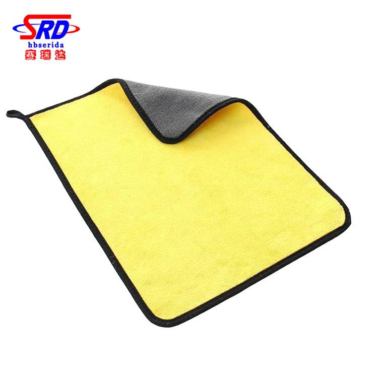 Factory Supply 800 GSM 30x30 Cm Cleaning Clay Bar Microfiber Glass Cleaning Cloth Microfiber Car Towel