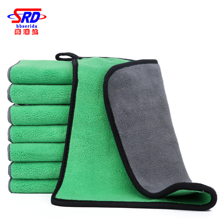 Factory Supply 800 GSM 30x30 Cm Cleaning Clay Bar Microfiber Glass Cleaning Cloth Microfiber Car Towel