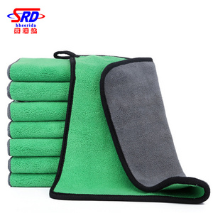 Factory Supply 800 GSM 30x30 Cm Cleaning Clay Bar Microfiber Glass Cleaning Cloth Microfiber Car Towel