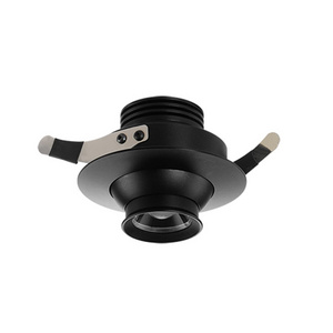 Anti-glare zoom small spotlight LED embedded ceiling light suitable for exhibition cabinets, exhibition halls, museums and hotel