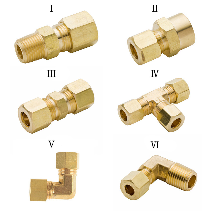 NPT Standard Male Brass Pipe Hose End adapter,Pipe Air/Gas Flare Fitting 1/4 Inch 6mm Tube OD