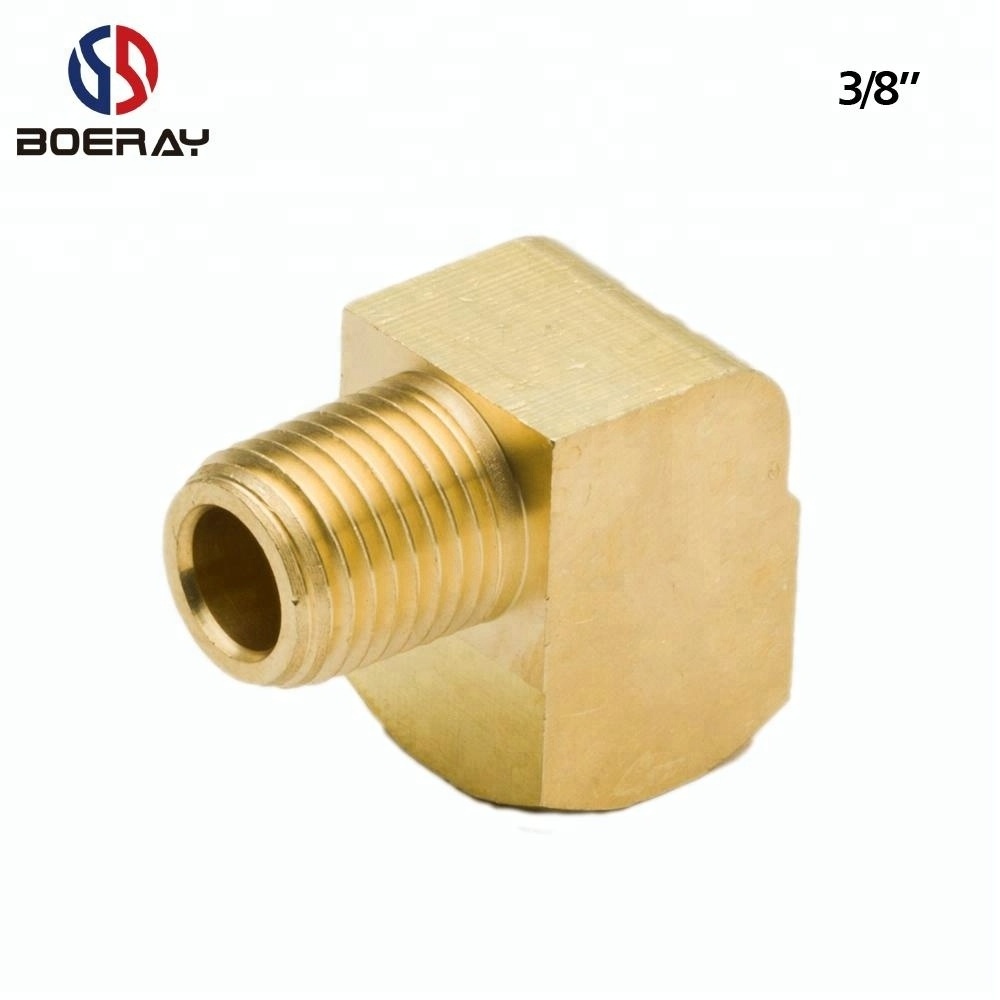 NPT Brass Barstock Hose Plumb Fitting Swivel Connector Elbow adapter