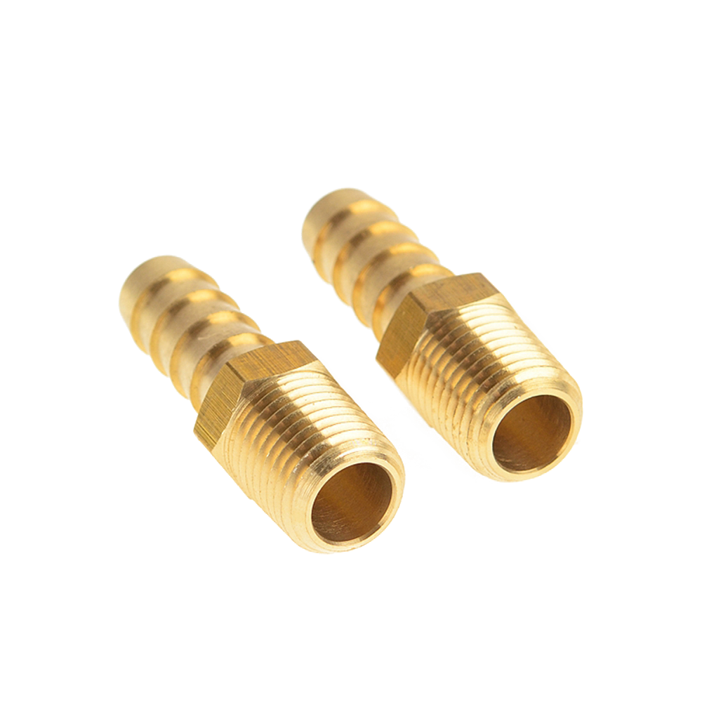 Manufacturer Supply Customized Forged NPT Brass Male Hose Barb Fitting 1/8 3/4 Hose 1/2 Male Adapter