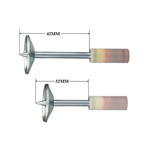 Hot sale umbrella roofing head ceiling nails supplieSPT32 nailers Red Nitrocellulose Ceiling Drive Pin manufacturer