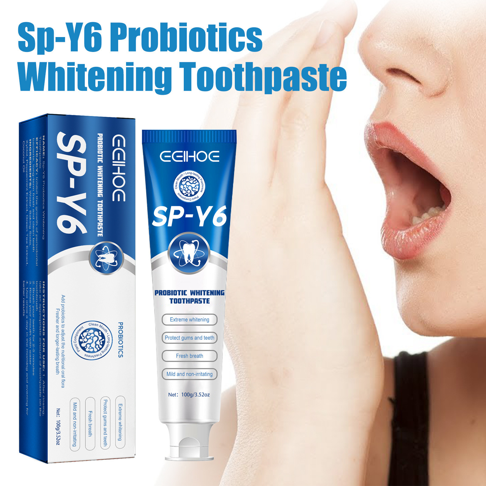 Eelhoe Sp-Y6 Travel Flavoured Fluoride Free Toothpaste Teeth Whiten Toothpaste