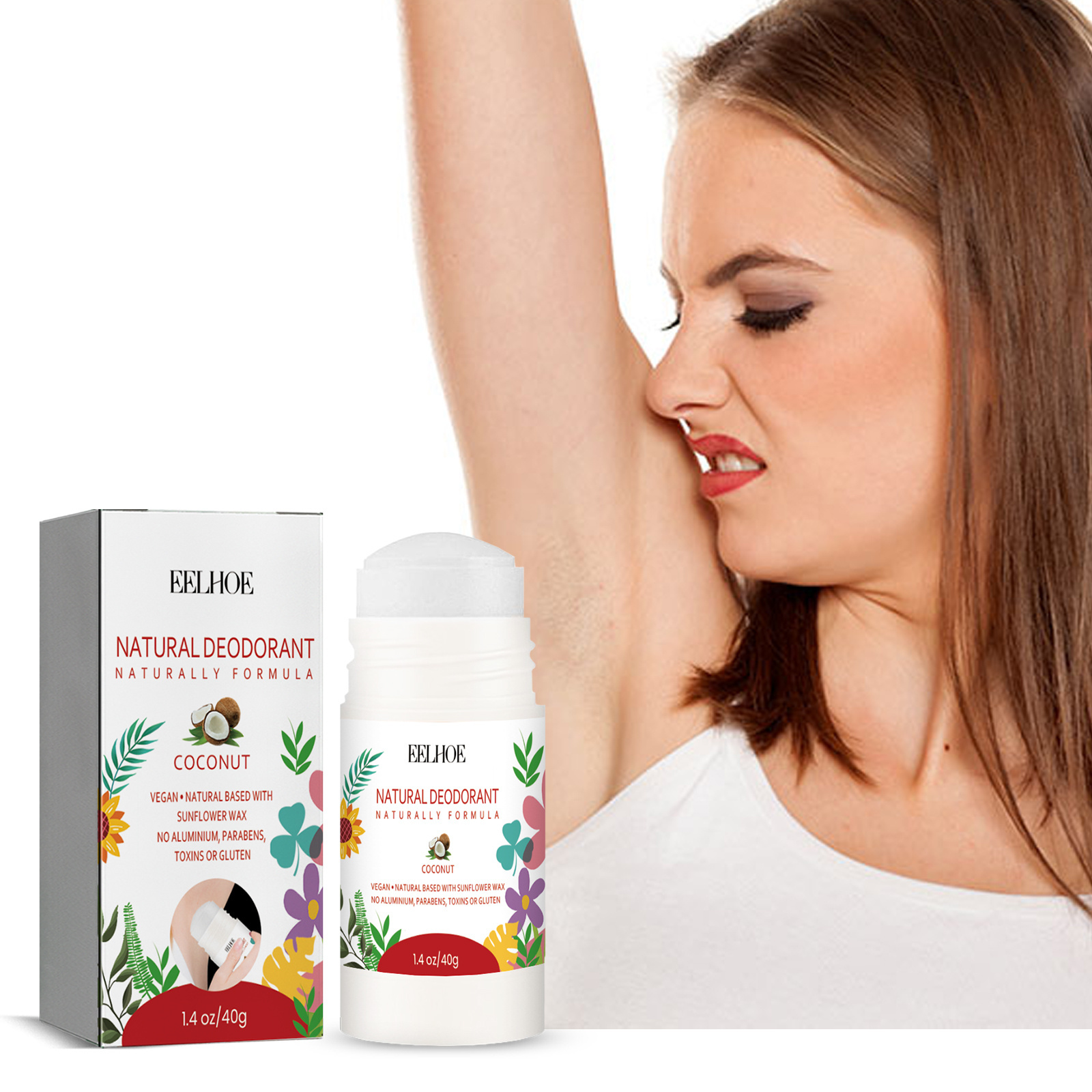 Eelhoe Summer Fragrance Long Lasting Natural Organic Anti Sweat Underarm Antiperspirant Deodorant Stick