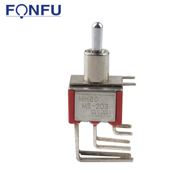 MS-203  6pin right angle mini toggle switch 3 position toggle switch