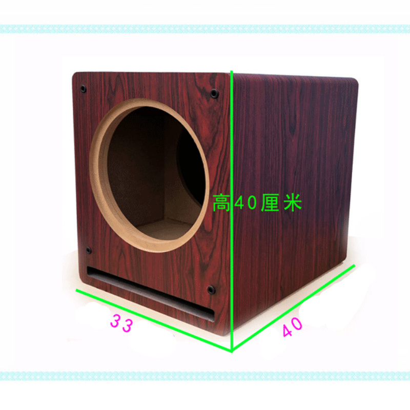 OEM ODM 10-12 Inch Subwoofer Wooden Speaker Box Empty Case Audio Car Subwoofer Wood Body DIY Enclosure Amplifier Speaker Shell