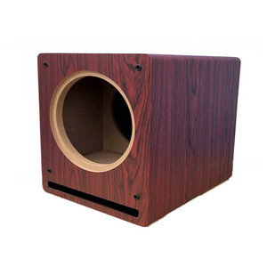 OEM ODM 10-12 Inch Subwoofer Wooden Speaker Box Empty Case Audio Car Subwoofer Wood Body DIY Enclosure Amplifier Speaker Shell