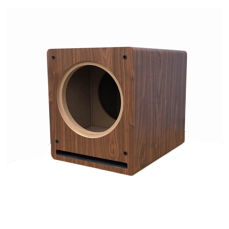 OEM ODM 10-12 Inch Subwoofer Wooden Speaker Box Empty Case Audio Car Subwoofer Wood Body DIY Enclosure Amplifier Speaker Shell