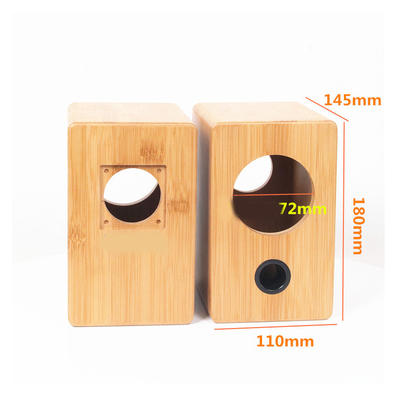 OEM ODM 3-20 inch Bookshelf Bamboo Wood Speaker Box Empty Case Audio Speaker Enclosure DIY Body Wooden Speaker Box Shell