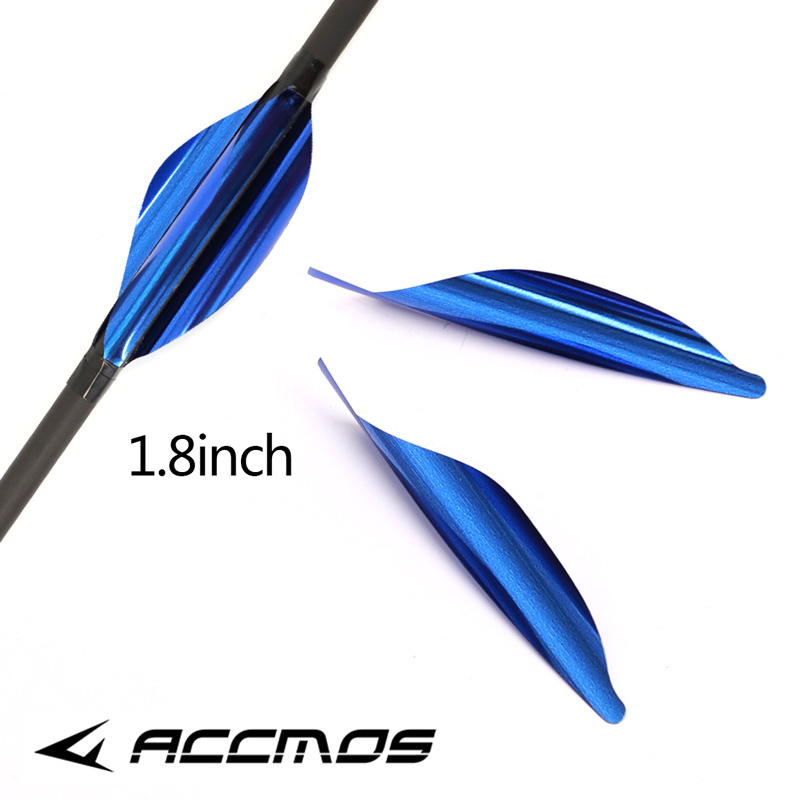 50pcs/pack Archery 1.8 inch  spin Feather RW DIY Arrow Archery With sticker Tape Spin Vans