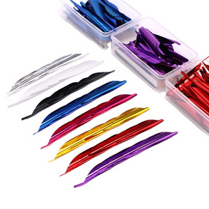 50pcs/pack Archery 1.8 inch  spin Feather RW DIY Arrow Archery With sticker Tape Spin Vans