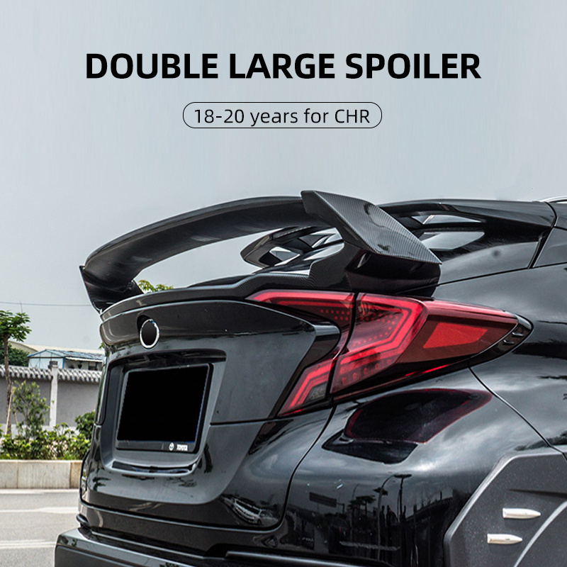 Hot Sale Exterior Auto Parts For Toyota Chr Rear Wing Roof Spoiler, Rear Trunk Spoiler Tail Spoiler For Chr 2018-2020