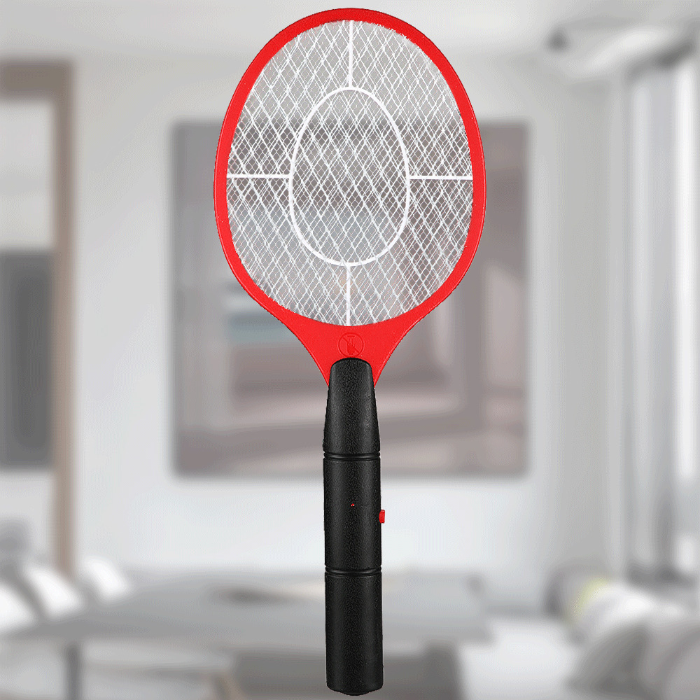 Cordless AA Dry Battery Power Electric Insect Fly Bug Zapper Electronic Anti Insect Mosquito Killing Bat Racket Swatter