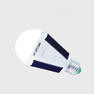 E27/B22 led solar bulb light 7W 12W 85-240V energy saving PC bulb with solar panel 1200ma rechargeable battery emergency lamp