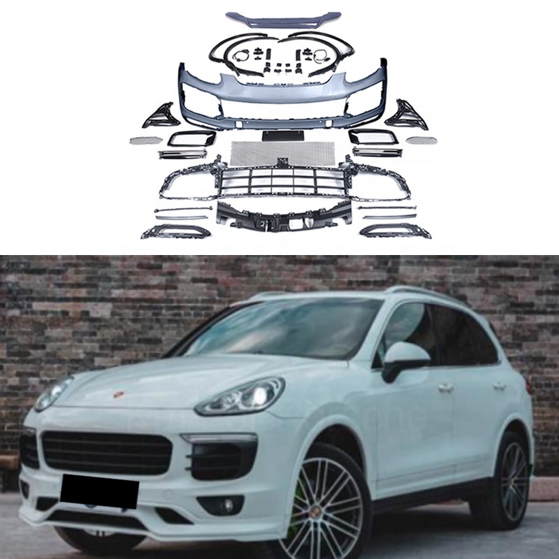 Bodykit for Porsche Cayenne 958.2 modified Turbo bodykit bumper headlight grille fender 2015-2017 upgrade 2020 Cayenne Turbo