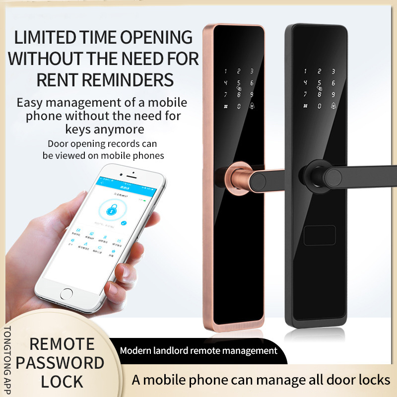 Aidmi App Remote Control Smart Fingerprint Glass Door Lock Tuya Waterproof Smart Deadbolt Lock Smart Home Wifi Locks