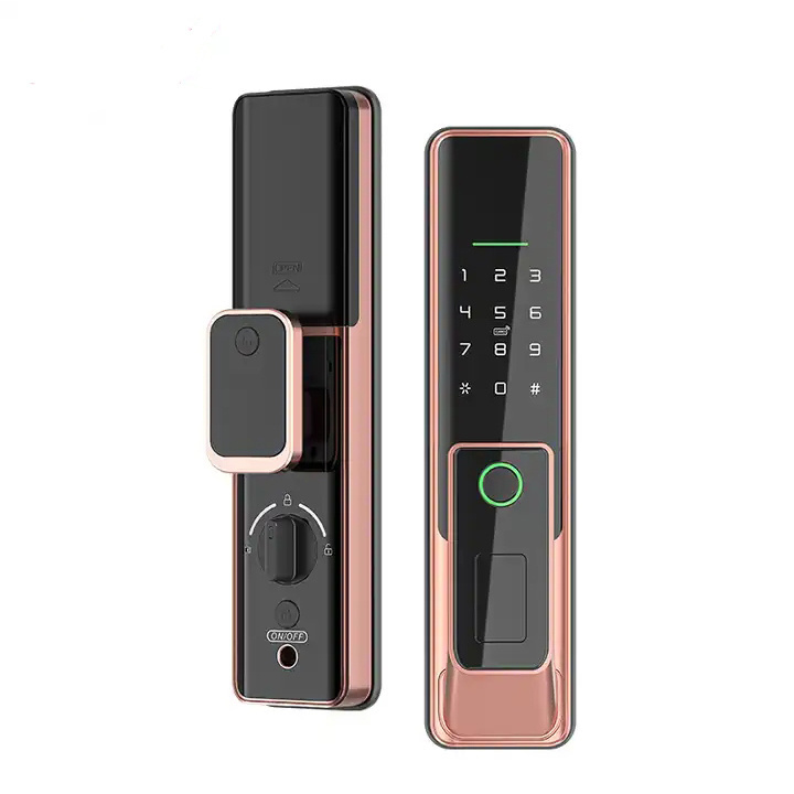 Aidmi 3D Face Recognition Digital Keypad Biometric Fingerprint Intelligent Push Pull Smart Door Lock