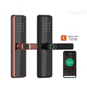 Aidmi Wireless Blue-tooth Waterproof Wifi Tuya Smart Door Lock Mechanical Key Fingerprint Password Lock