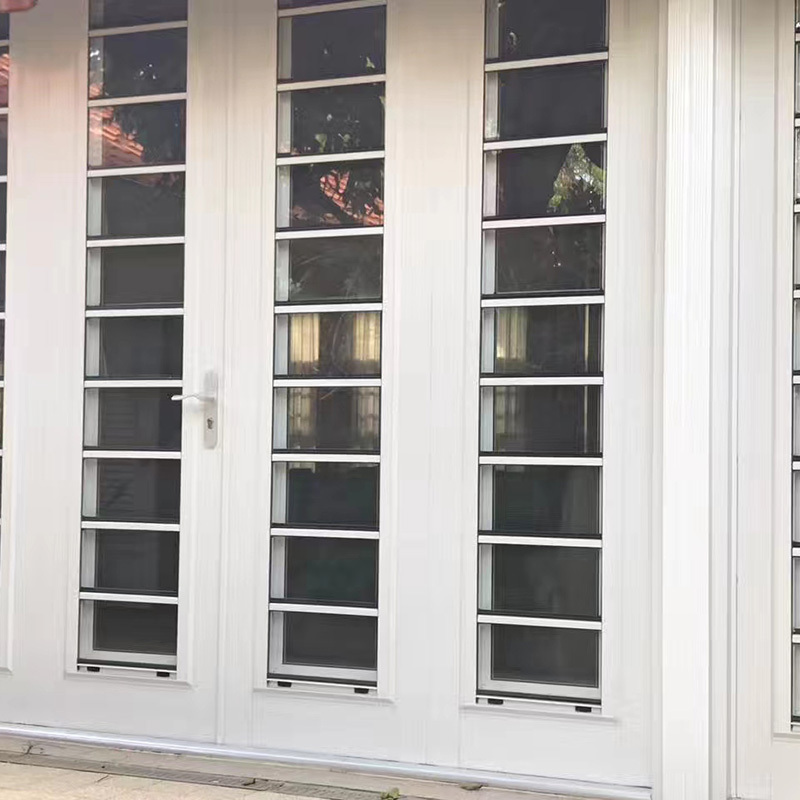 Aidmi Hot Product Customized Rolling Window Blinds Aluminum Glass Louvre Shutter Windows soundproof insulated glass window