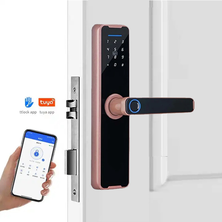 Aidmi Room Door Deadbolt Lock Tuya APP Password Fingerprint Keyless Entry Door Lock Digital