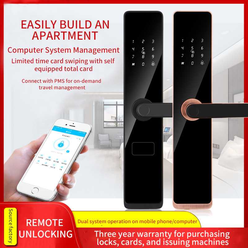 Aidmi App Remote Control Smart Fingerprint Glass Door Lock Tuya Waterproof Smart Deadbolt Lock Smart Home Wifi Locks