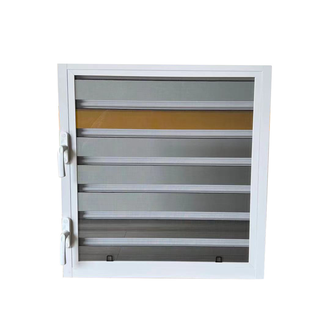 Aidmi Hot Product Customized Rolling Window Blinds Aluminum Glass Louvre Shutter Windows soundproof insulated glass window