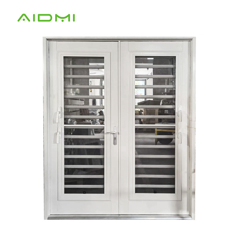 Aidmi Factory custom Luxury aluminium ajustable louvre shutter window & Exterior Sun Shade Louver