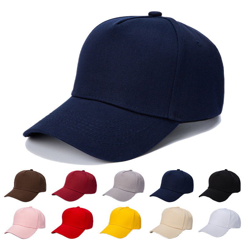 Fitted 5 panel baseball cap  in wholesale hats with custom logo