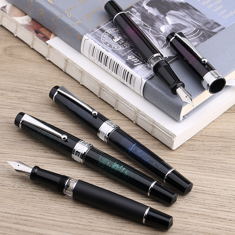 MAJOHN T5 metal  paint pen holder differential piston fountain pen adult business office signature signature student writing