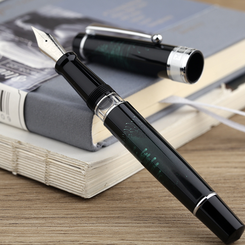 MAJOHN T5 metal  paint pen holder differential piston fountain pen adult business office signature signature student writing