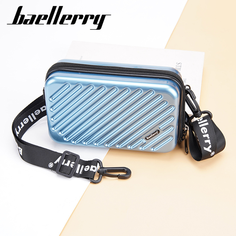 baellerry women fashion mini cell phone bag Suitcase Shape plastic hard shell makeup custom high quality crossbody bag for women