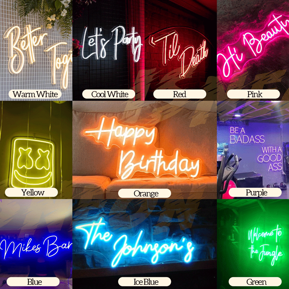 Customized Wall Backdrop Light Sign Acrylic Neon Letters Hello Beautiful Angel Wing Neon Signs Light