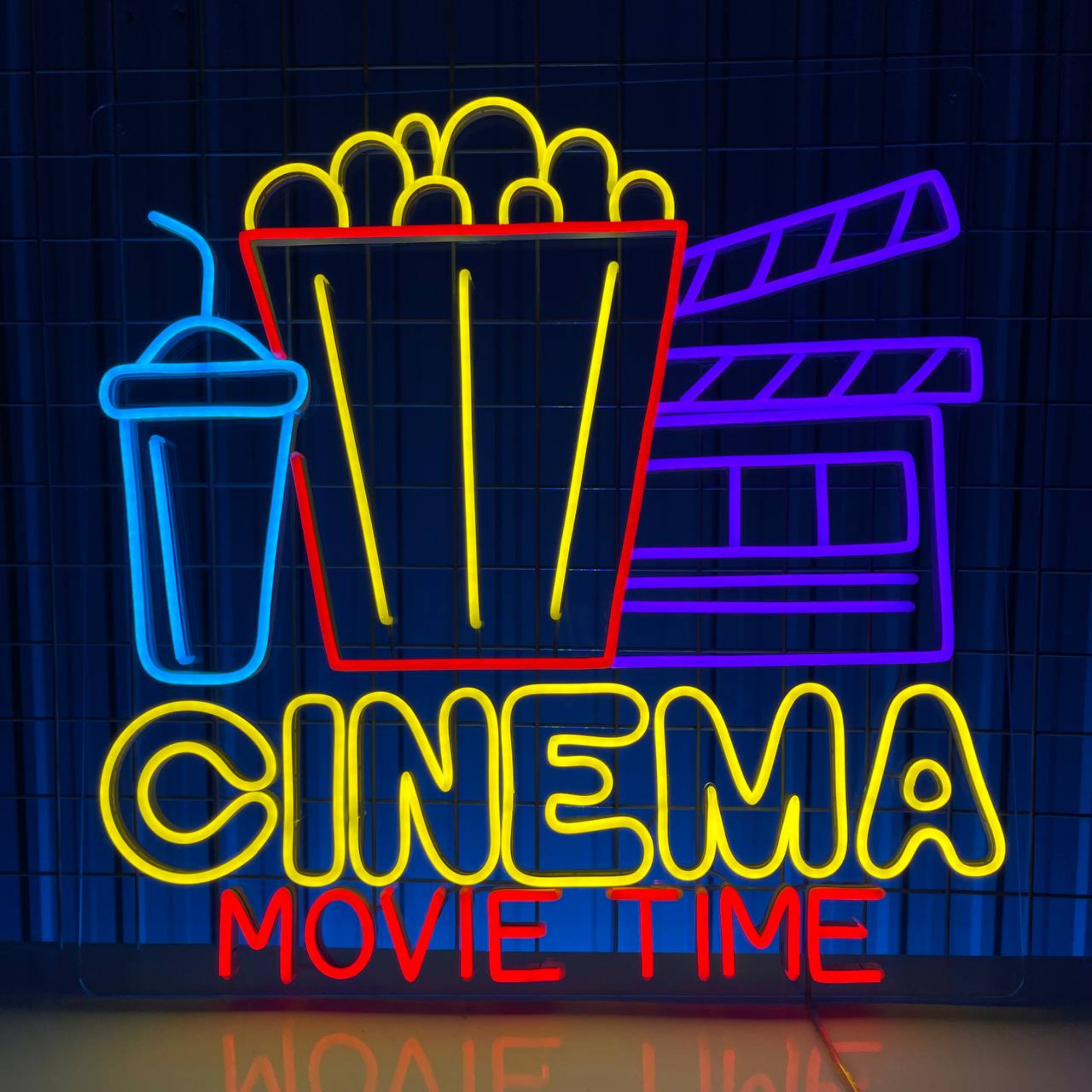 Custom LED Neon Sign Theater Cinema LED Light Up Sign Store Business Wall Logo Design Neon Sign Light for Wall Art Decoration