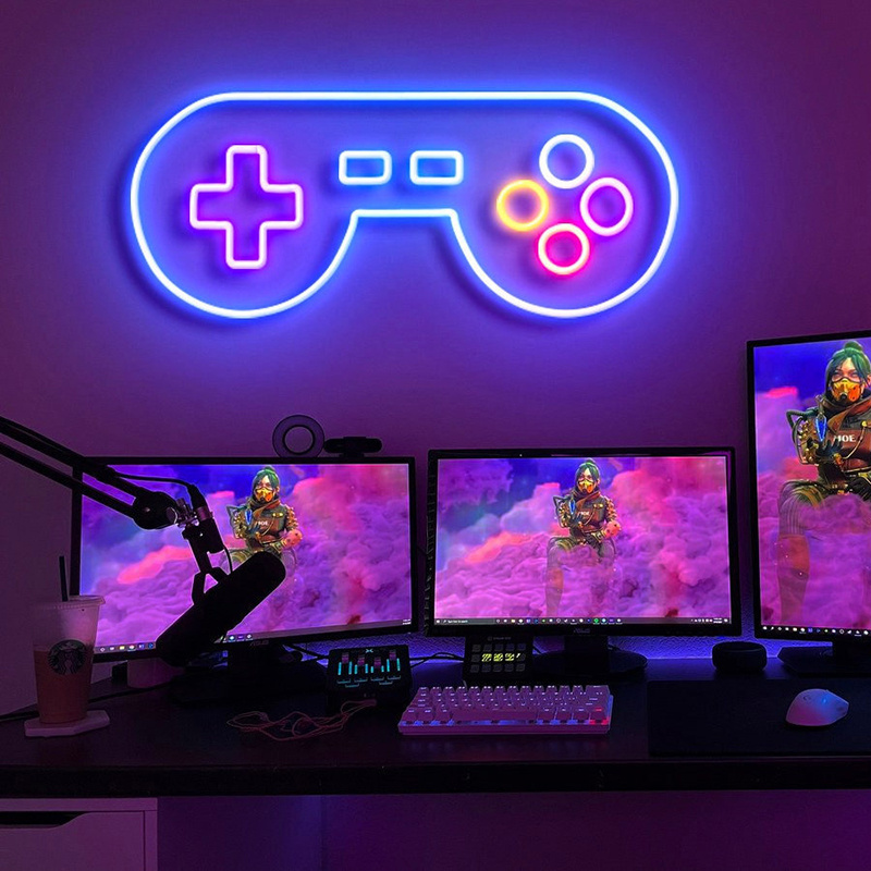 Gaming Room Gamer Wall Decor Custom Neon Sign Playroom Custom Neon Sign Teen Gifts  Playroom  For Bedroom Home Wall Decor