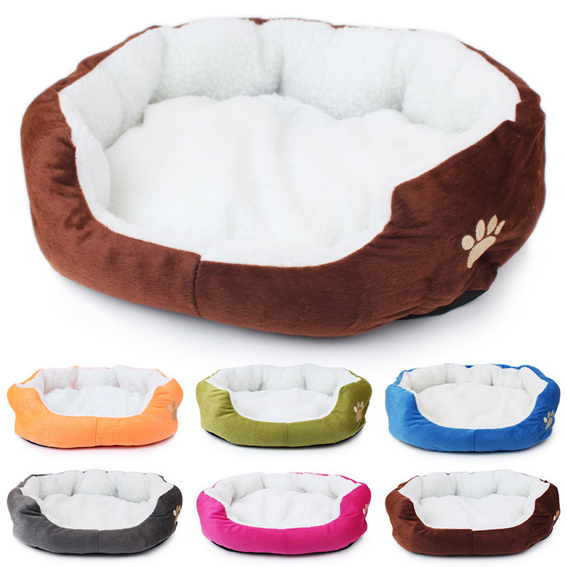 Rectangle Washable Dog Sofa Bed Breathable Soft Puppy Bed Durable Pet Cuddler Beds with Anti-Slip Bottom for Small Dogs and Cats