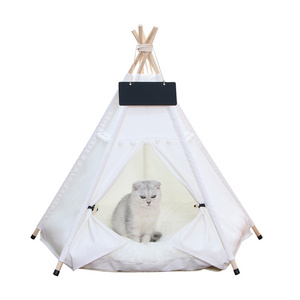 PiCiPaw Washable Small Dog Cat Bed House with Cushion Puppy Sweet Bed Portable Folding Pet Tent