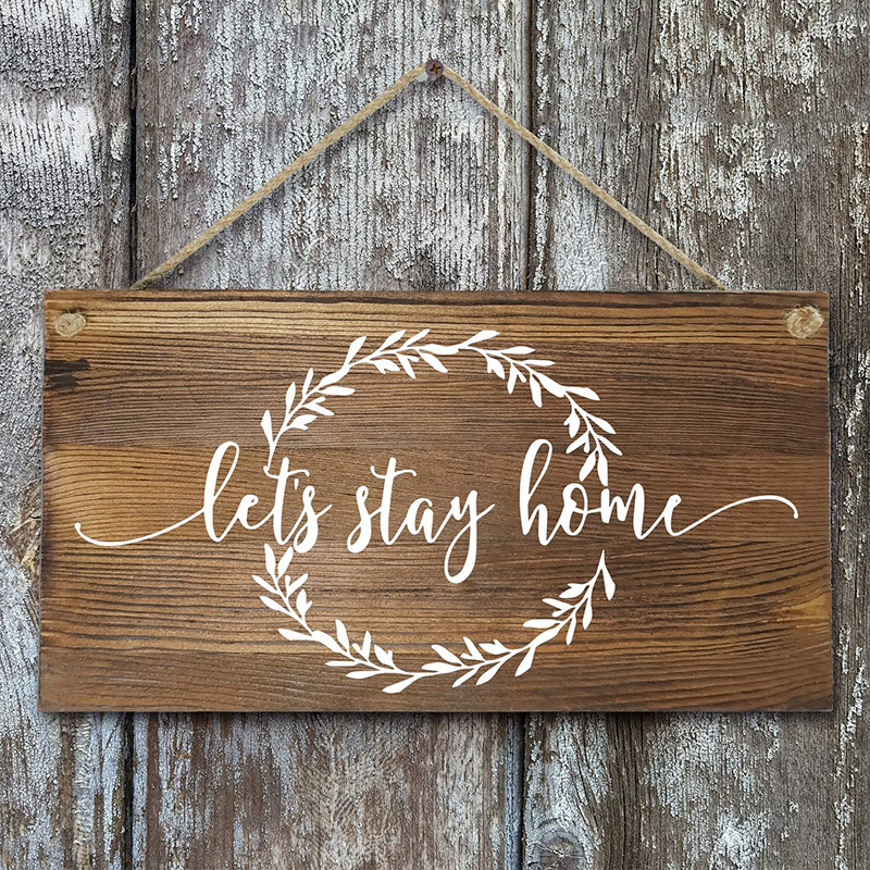 Wholesale Custom Word Sign Outdoor Decorative wall Hanging plaque Wood Sign