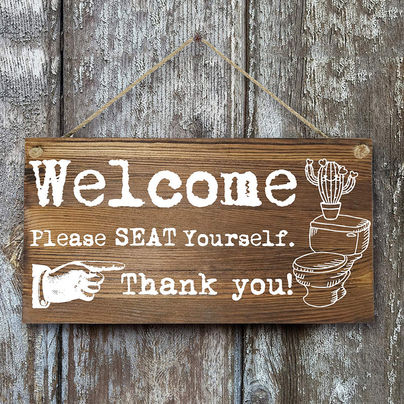 Wholesale Custom Word Sign Outdoor Decorative wall Hanging plaque Wood Sign