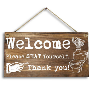 Wholesale Custom Word Sign Outdoor Decorative wall Hanging plaque Wood Sign