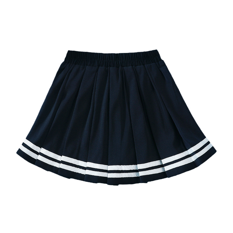 Student school uniform summer striped plaid British Academy style garden uniform