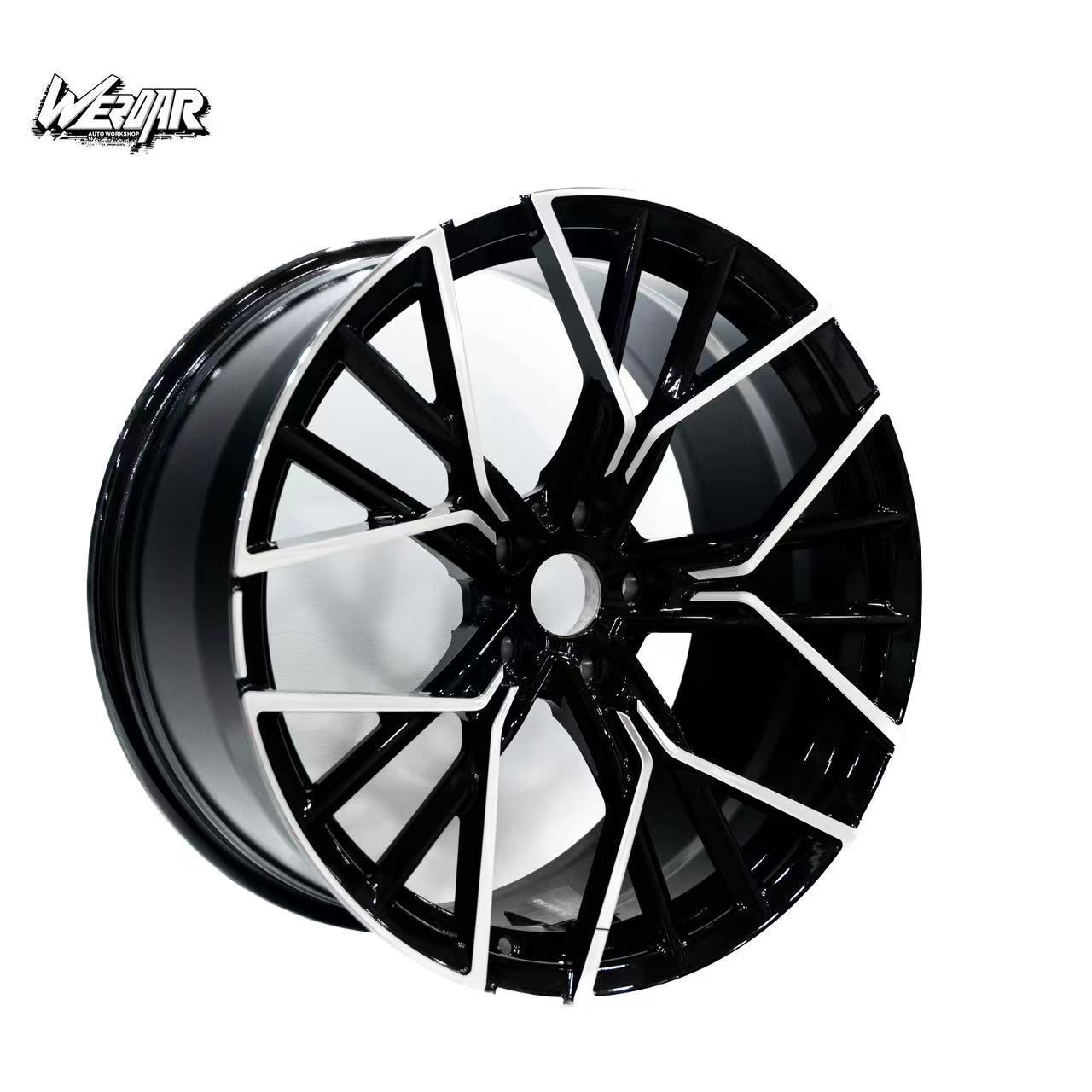 Customized Forged Aluminium Alloy Double Five Spoke Style Wheel Hub PCD 5*108.-120mm 17-22 inches for Audi Mercedes benz Bmw