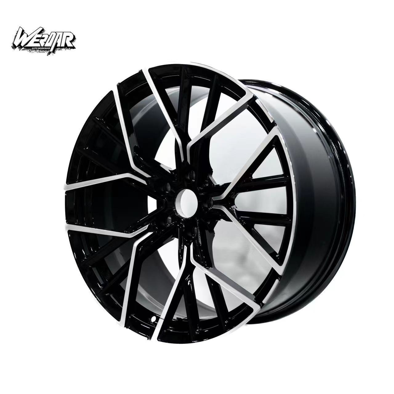 Customized Forged Aluminium Alloy Double Five Spoke Style Wheel Hub PCD 5*108.-120mm 17-22 inches for Audi Mercedes benz Bmw