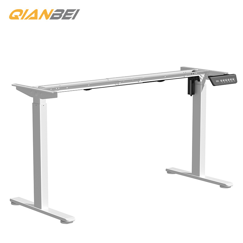 2024 QB new Furniture Intelligent Electric Height metal desk frames Adjustable Desk Sit Stand Desk Frame