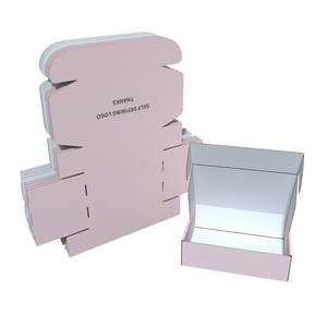 Custom Logo Pink Shipping Boxes For Small Business Small Corrugated Mailer Cardboard Boxes For Packaging Gift Boxes