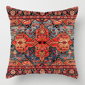 Amity Morocco Printing Style Home Decorative Pillow Cover Mandala Medallion Ethic Square Pillow Case Sofa Bedroom Cushion Cover